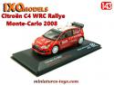 La Citroën C4 WRC Rallye Monte-Carlo 2008 en miniature Ixo Models au 1/43e