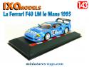 La Ferrari F40 LM le Mans 1995 en miniature par Ixo Models au 1/43e