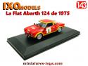 La Fiat Abarth 124 Monte Carlo en miniature par Ixo Models au 1/43e