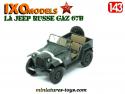 La Jeep Russe Gaz 67B en miniature militaire par Ixo Models au 1/43e