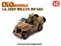 La Jeep Willys MB SAS desert en miniature militaire par Ixo Models au 1/43e