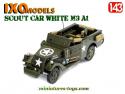 Le M3 Scout car White A1 militaire US miniature par Ixo Models au 1/43e