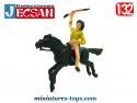 Le Cow-boys a cheval en figurines plastique Jecsan années 1970 1980 au 1/32e