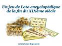 Un jeu de loto encyclopédique français ancien de la fin 19ème siècle