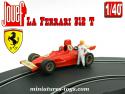 La Formule 1 Ferrari 312 T rouge n°5 en miniature slot car de Jouef au 1/40e