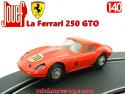 La Ferrari 250 GTO rouge n°70 en miniature de Jouef Slot car au 1/40e