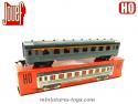 La voiture Inox 1er classe en miniature de Jouef 1958 au H0 H0