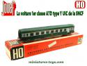La voiture voyageurs 1er classe de la SNCF en miniature par Jouef au H0 HO