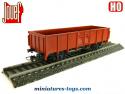 Le wagon tombereau long SNCF en miniature de Jouef au H0 HO