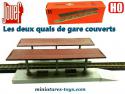 Les deux quais de gare couverts en miniatures par Jouef au H0 HO