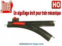 Un aiguillage droit avec ballast plastique pour train mécanique Jouef au HO