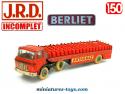 Le Berliet Tak et sa semi remorque Antargaz en miniature JRD au 1/50e incomplet