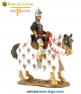 La figurine a cheval de Bertand du Guesclin en plomb de King Country au 1/30e