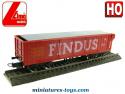 Le wagon tombereau couvert Findus miniature de Lima au H0 HO