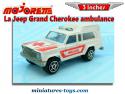 La Jeep Grand Cherokee ambulance en miniature par Majorette au 1/64e