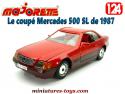 Le coupé Mercedes 500 SL rouge en miniature par Majorette au 1/24e