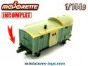 Le wagon marchandise de queue miniature de Majorette Rail Route au 1/143e