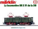 La locomotive électrique BR E 91 de la DB miniature par Marklin Digital au HO