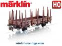 Le wagon plat à ranchers DB en miniature Marklin au HO