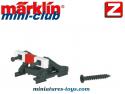 Les 2 rails heurtoirs de fin de voies ferroviaires par Marklin Mini-Club éch Z HO