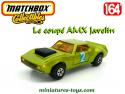 Le coupé AMX Javelin miniature de Matchbox England au 1/64e