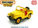 La Jeep jaune miniature de Matchbox Lesney au 1/60e