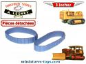2 chenilles grises du Bulldozer Caterpillar miniatures Matchbox Lesney 3 inches