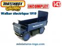 Le fourgon électrique Walker 1919 miniature de Matchbox Yesteryear au 1/43e