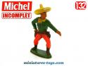 Un Mexicain en figurine plastique de l'Ouest par Jouets Michel au 1/32e incomplet