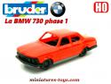 La BMW 730 rouge miniature par Micro-Bruder au 1/87e H0 HO