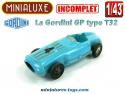 La Gordini GP type T32 bleue miniature de Minialuxe au 1/43e
