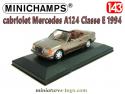 Le cabriolet Mercedes Classe E en miniature de Minichamps au 1/43e