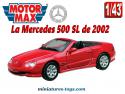 La Mercedes 500 SL rouge miniature par MotorMax au 1/43e