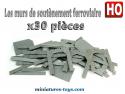 Les murs de soutènement ferroviaire en miniature au HO 1/87e