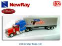 Le Peterbilt 379 et sa semi remorque en miniature par NewRay au 1/32e