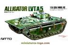 La maquette du LVT A 5 Alligator par Nitto au 1/35e partiellement monté