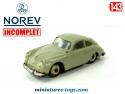 La Porsche 356 Carrera 1500 grise par Norev au 1/43e incomplète