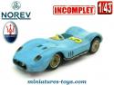 La Maserati Sport 200 SI miniature bleue par Norev au 1/43e incomplète