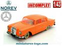 La Mercedes Benz 220 SE Servo direction orange en miniature Norev au 1/43e