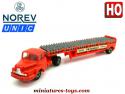 Le tracteur Unic ZU 120 et sa semi Primagaz en miniature Norev au 1/86e