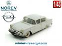La berline Opel Kapitan grise en miniature par Norev au 1/43e