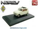 La Renault R4L découvrable grise en miniature par Norev au 1/43e