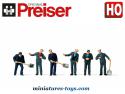 Les chauffeurs et conducteurs en figurines miniatures par Preiser au H0 HO 1/87e
