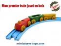 Mon premier train jouet en bois des années 1960