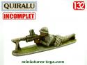 La figurine du soldat français de 1940 couché tirant au FM par Quiralu au 1/32e
