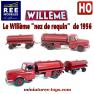 Le Willème et sa remorque citerne à vin en miniature REE-Modeles au HO 1/87e