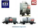 Les deux wagons citernes Ocem Ermewa Genève miniature par ReeModeles H0