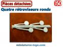 Les quatre rétroviseurs ronds pour camions miniatures au 1/50e