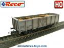 Le wagon tombereau ouvert gris SBB CFF miniature par Roco au H0 HO