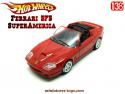 La Ferrari SuperAmerica rouge en miniature de Hot Wheels pour Shell au 1/38e